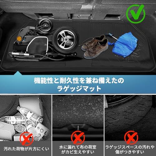 R★新型 ステップワゴン RP6/7/8 ラゲッジマット 車種専用設計 トランクマット 立体 STEPWGN AIR SPADA RP系 6代目 専用 TPE素材 ラゲッジアンダーマット 荷室下 滑り防止 耐汚れ 3Dカーゴマット 取付簡単 カー用品 立体構造