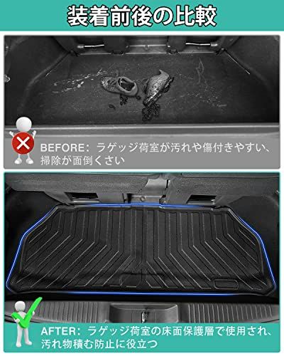 R★Mixsuper 新型 ステップワゴン RP6 RP7 RP8型 3D ラゲッジマット ラゲッジアンダーマット 荷室下 ラゲッジトレイ STEPWAGON RP系 2022年5月? トランクマット 防水 耐摩擦 耐汚れ 抗菌性 TPE素材 車種専用 装着簡 R★Mixsuper 新型 ステップワゴン RP6 RP7 RP8型 3D ラゲッジマット ラゲッジアンダーマット 荷室下 ラゲッジトレイ STEPWAGON RP系 2022年5月? トランクマット 防水 耐摩擦 耐汚れ 抗菌性 TPE素材 車種専用 装着簡