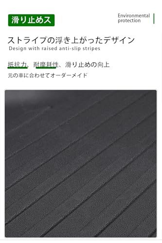 R★新型 フリード GT エアー クロスター ラゲッジマット アクセサリー 車種専用設計 3D TPE製 防水防汚 軽量 6人乗り 内装 カスタムパーツ (ブラック, 新型フリードGTエアクロスター用)