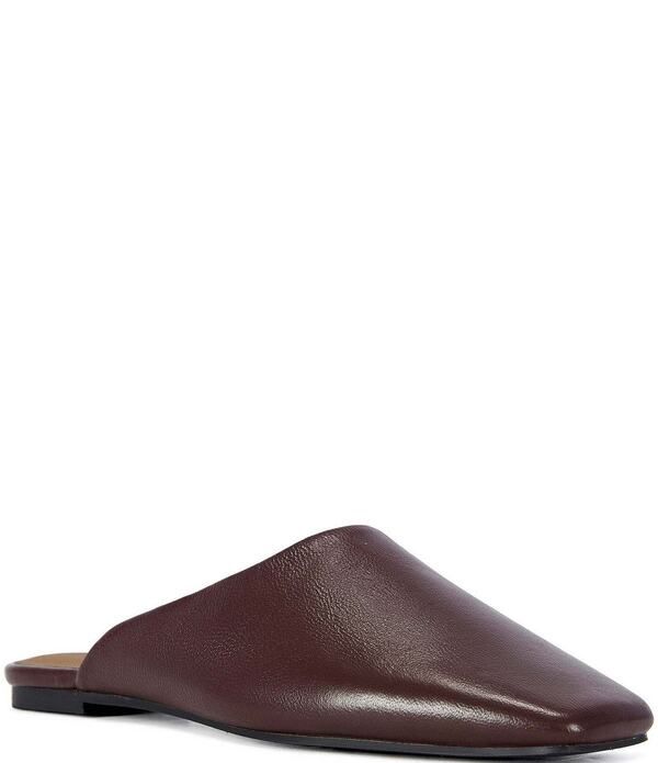 アザレア ワン レディース シューズ パンプス レザー Azalea Wang Raphaeleather Square Toe Flat Mules Chocolate チョコレート
