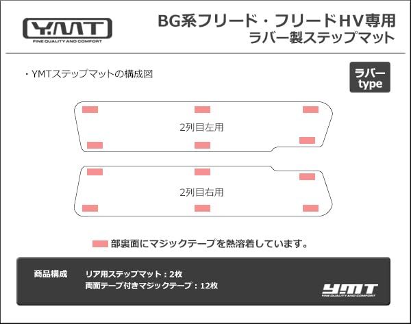 R★フリード/フリードハイブリッド GB系 ラバー製ステップマット YMT FRD-GB-R-STP R★フリード/フリードハイブリッド GB系 ラバー製ステップマット YMT FRD-GB-R-STP