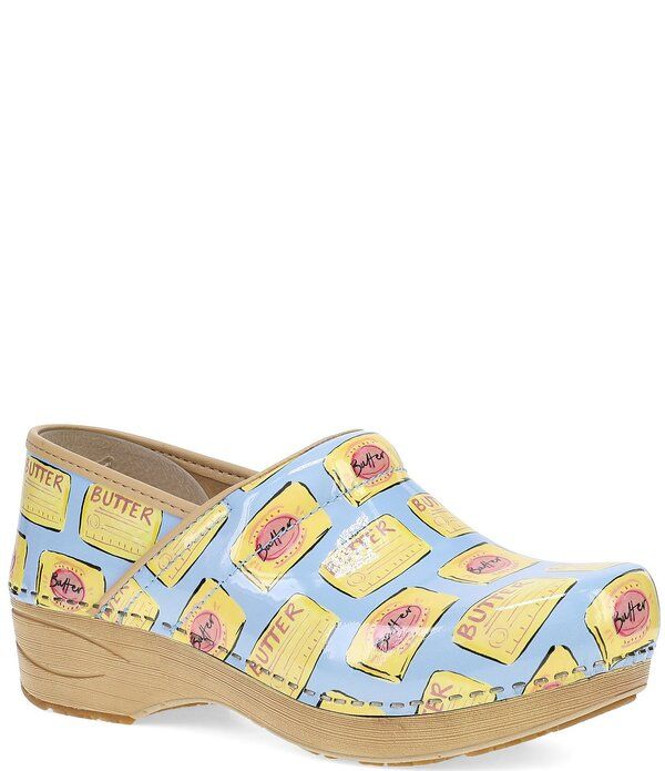 ダンスコ レディース シューズ サンダル プリント レザー Dansko XP 20 Butter Print Patent Leather Clogs Butter