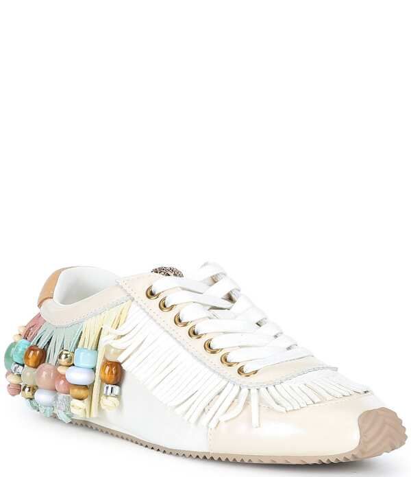 カートジェイガーロンドン レディース ボトムス カジュアルパンツ スニーカー スエード フリンジ Kurt Geiger London Islington Suede Beaded Fringe Sn