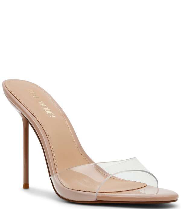 スティーブ マデン レディース シューズ サンダル Steve Madden Davina Clear Stiletto Dresslide Sandals Clear
