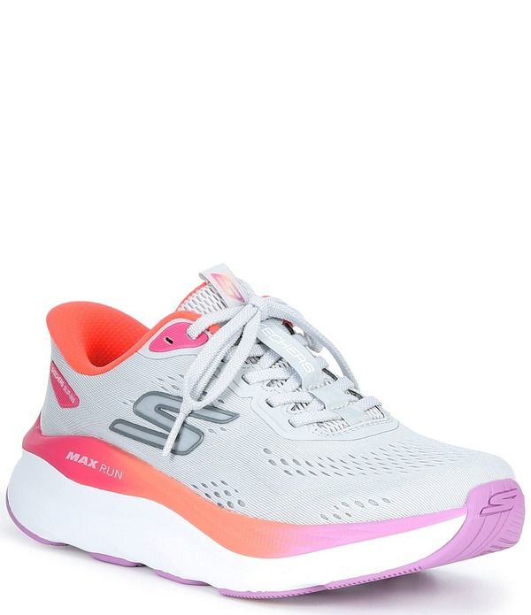 スケッチャーズ レディース シューズ スニーカー Skechers Womens Hands Free SlipIns Max Run Ombre Outsole Sneakers GrayMulti