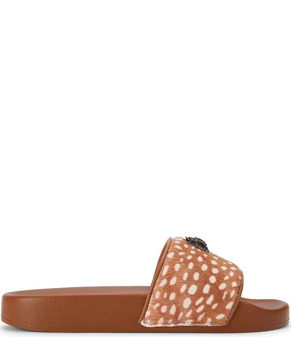 カートジェイガーロンドン レディース シューズ パンプス サンダル ロゴ Kurt Geiger London Meena Eagle Signature Logo Deer Pool Slide S