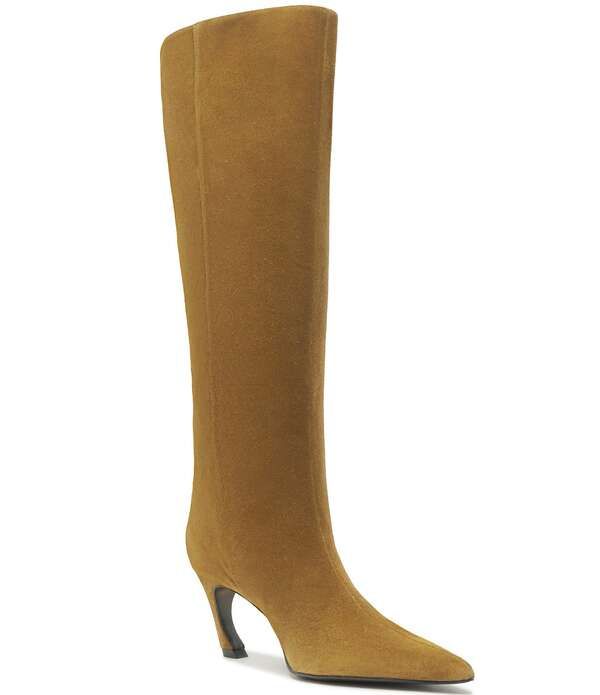 シュッツ レディース シューズ ヒール トール スエード ブーツ Schutz Lexi Mid Suede Pointed Toe Tall Boots Dried Olive オリーブ