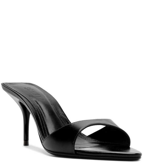 シュッツ レディース シューズ サンダル レザー Schutz Elodie Leather Pointed Toe Dressandals Black ブラック