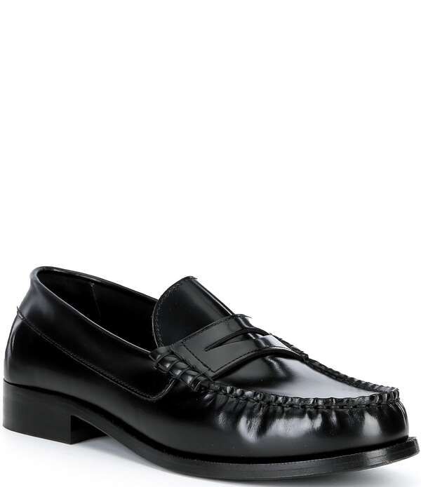 アロハス レディース シューズ スリッポン・ローファー レザー ALOHAS Rivet Leather Slip On Loafers Black ブラック