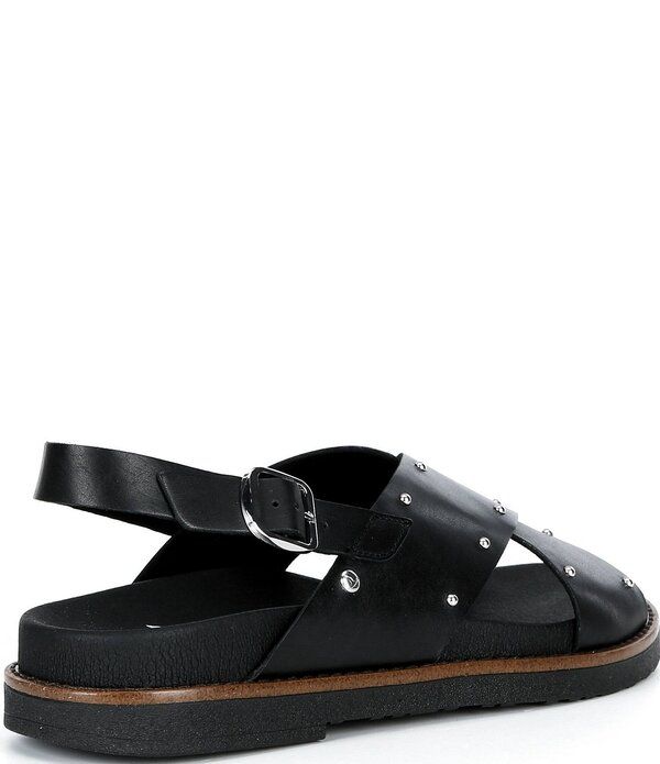 ピコリーノス レディース シューズ パンプス サンダル レザー Pikolinos Aitana Leather Stud Cross Band Sandals Black ブラック