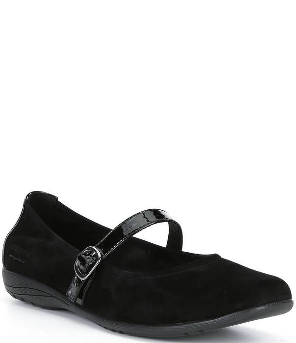 ジョセフセイベル レディース シューズ パンプスエード Josef Seibel Fenja 37 Suede Mary Jane Flats Black ブラック