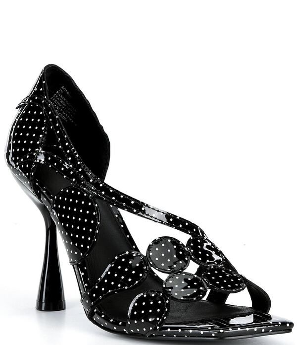 セシリア ニューヨーク レディース シューズ ヒール ドット柄 ドット サンダル レザー Cecelia New York Robert Patent Leather Polka Dot Stilet