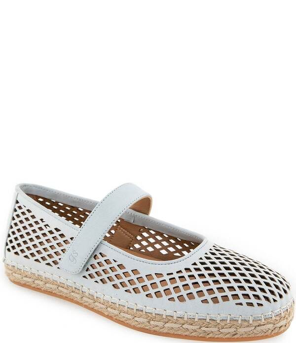 ジェントルソウルズ レディース シューズ パンプスエード Gentle Soulsienna Perforated Nubuck Suede Mary Janespadrille Flats Ball