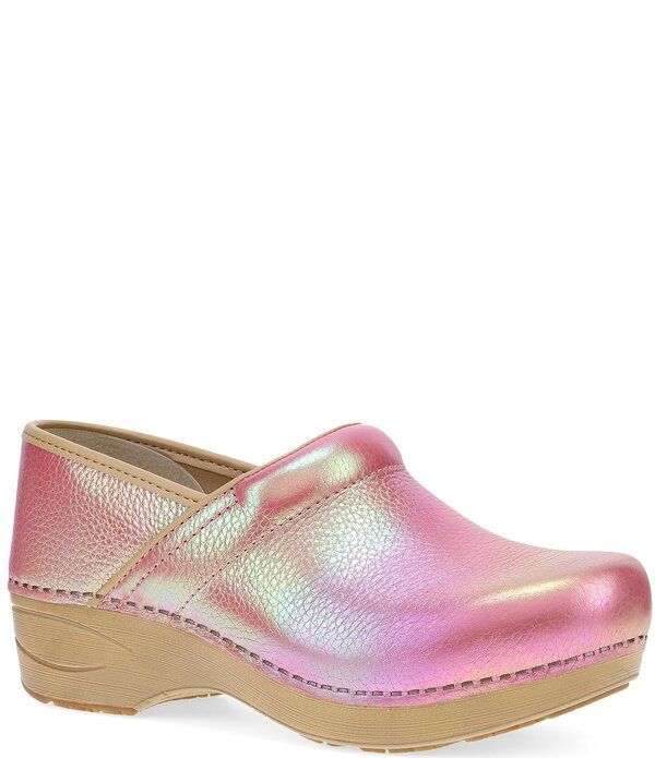 ダンスコ レディース シューズ サンダル レザー Dansko XP 20 Iridescent Leather Clogs Pink Iridescent Leather ピンク