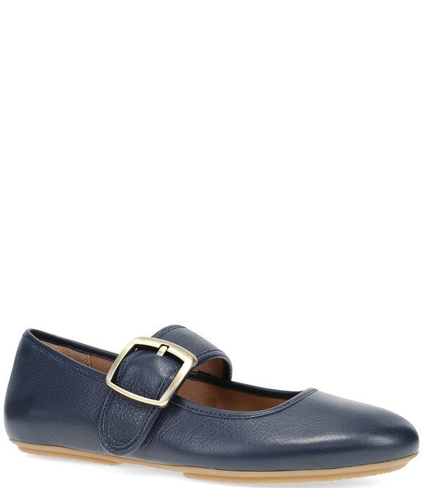 ダンスコ レディース シューズ パンプス レザー Dansko Matilda Leather Mary Jane Flats Navy ネイビー