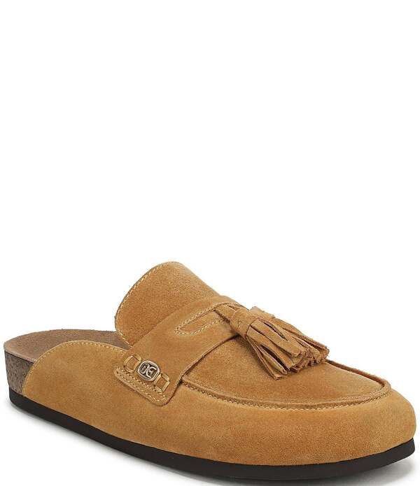 サムエデルマン レディース シューズ パンプスエード Sam Edelman Astrid Suede Tassel Detail Mules Desertan タン