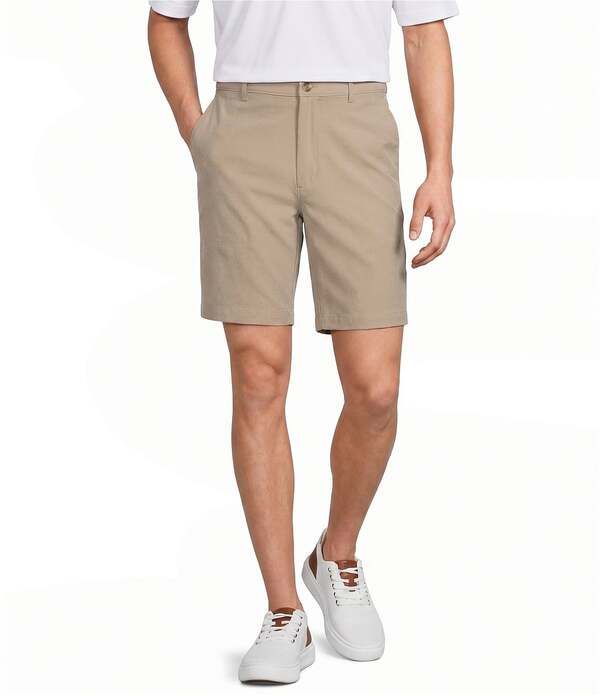 ラウンドトゥリーアンドヨーク メンズ ボトムス ハーフパンツ・ショーツ ショートパンツ Roundtree Yorke Performance Classic Fit Flat Front 9 Ins
