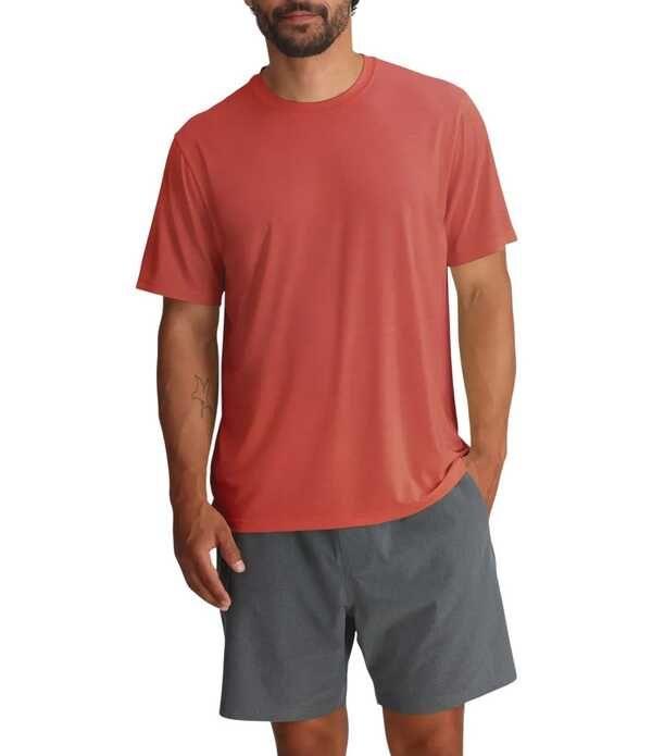 フリー フライ メンズ トップス シャツ Free Fly Elevate Lightweight Short Sleeve TShirt Red Clay レッド