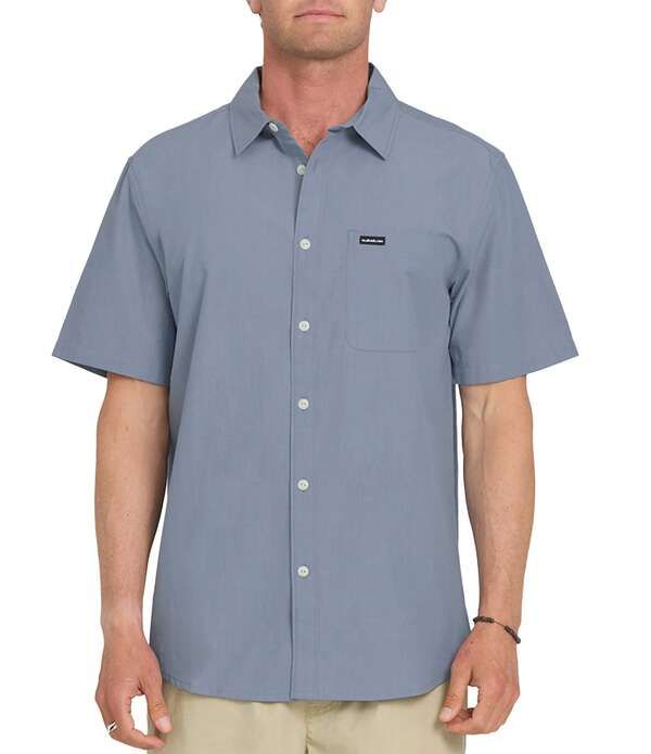 クイックシルバー メンズ トップス シャツ Quik silver Shore Break Short Sleeve Woven Shirt Infinity