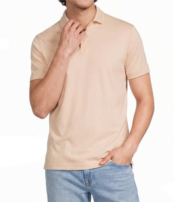 ムラノ メンズ トップス シャツ スリムフィット Murano Liquid Luxury Slim Fit Solid Interlock Short Sleeve Polo Shirtender