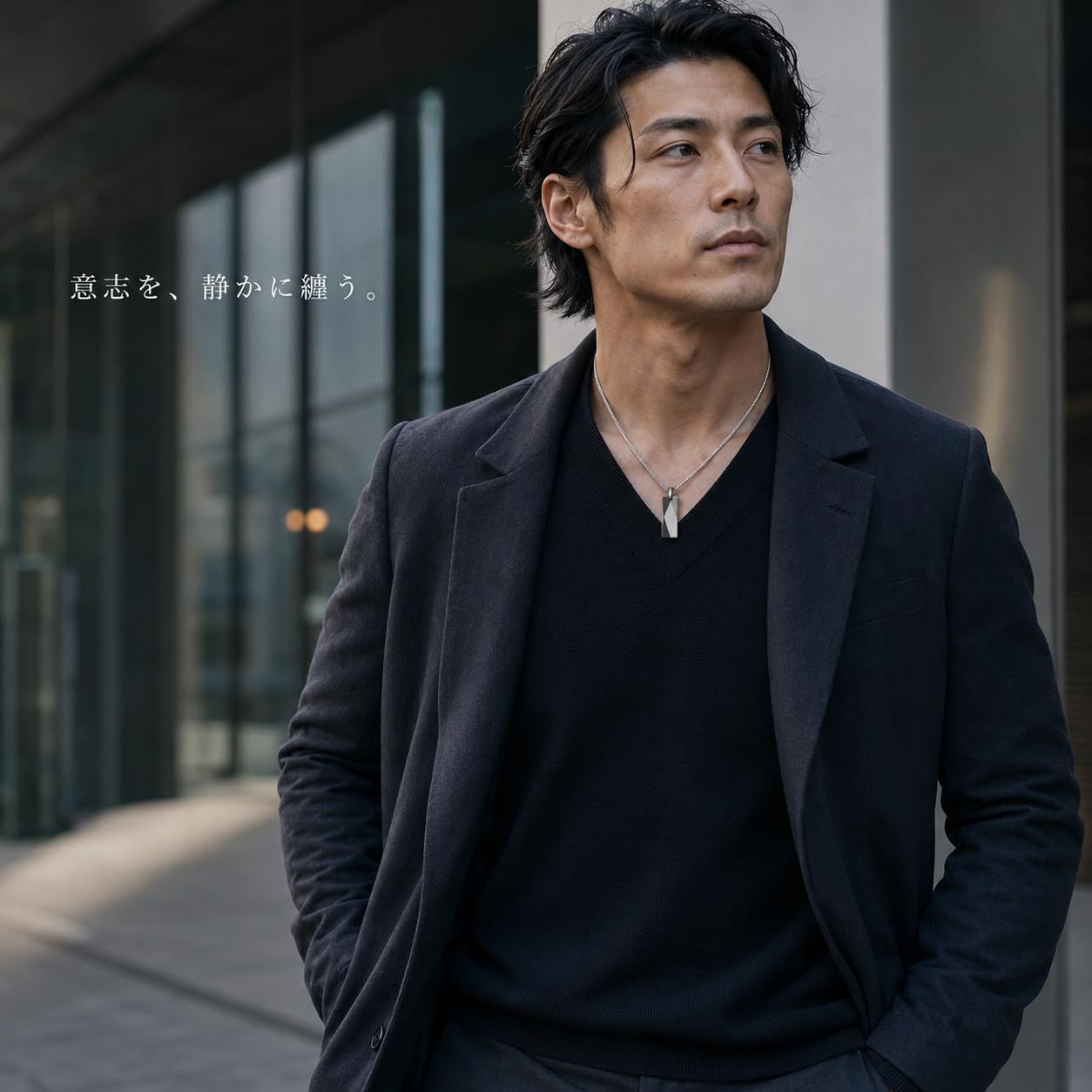 推し活ジュエリー シルバー ネックレス メンズ