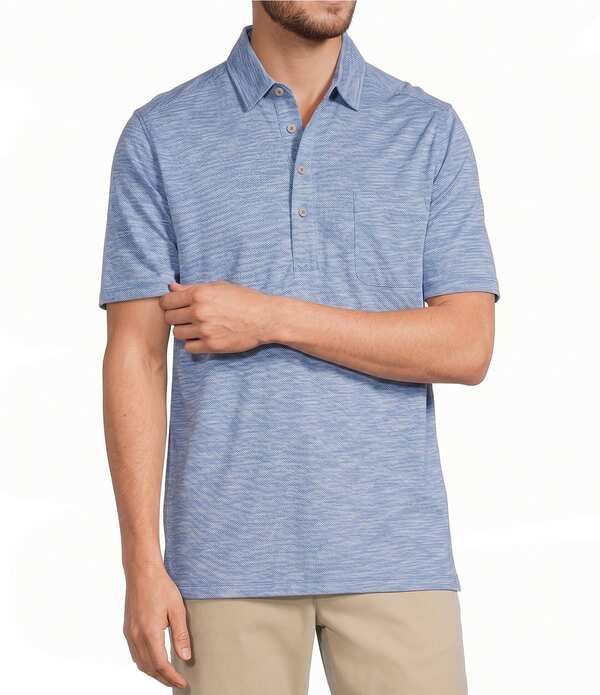 トッミーバハマ メンズ トップス シャツ トール Tommy Bahama Big Tall San Lucio Tideshort Sleeve Polo Shirt Blue Surf ブルー