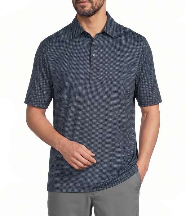 ラウンドトゥリーアンドヨーク メンズ トップス シャツ プリント Roundtree Yorke Performance Geo Print Polo Black ブラック