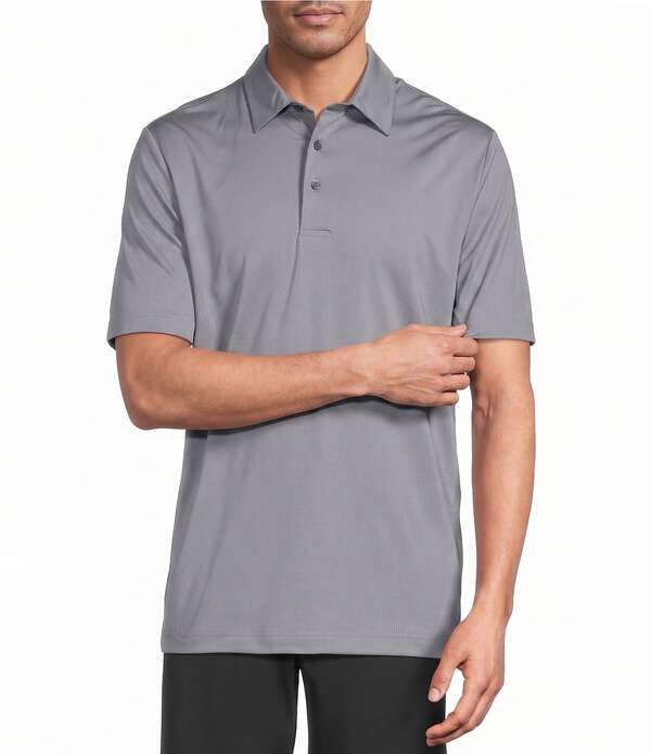 ラウンドトゥリーアンドヨーク メンズ トップス シャツ Roundtree Yorke Performance Short Sleeve Solid Polo Grey グレー