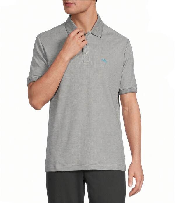 トッミーバハマ メンズ トップス シャツ Tommy Bahama Emfielder Icon Short Sleeve Polo Shirt Storm Gray Heather グレー