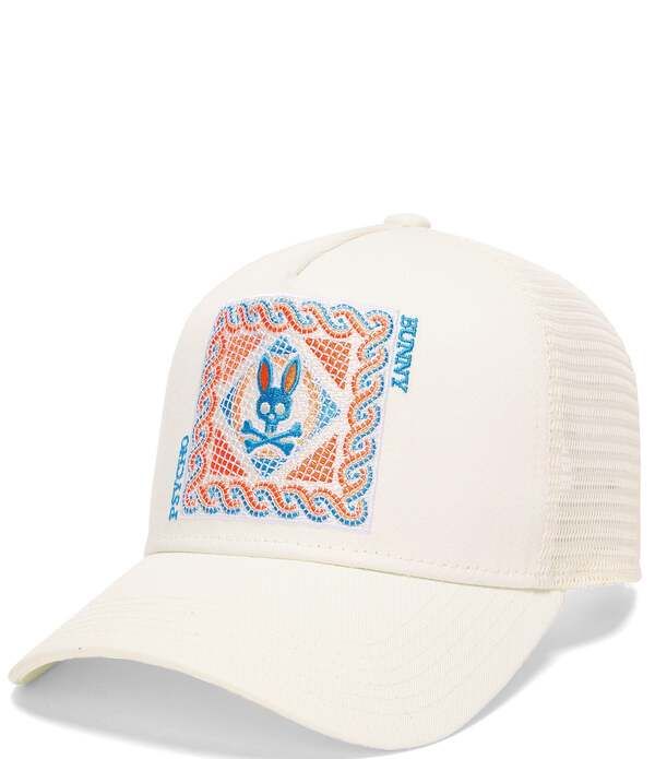 サイコバニー メンズ アクセサリー 帽子 キャップ Psycho Bunny Frank Trucker Capristine