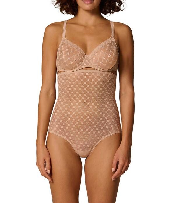 シモーヌペレール レディース アンダーウェア ブリーフパンツ ハイウエスト Simone Perele Plume High Waist Shaper Brief Peau Rose