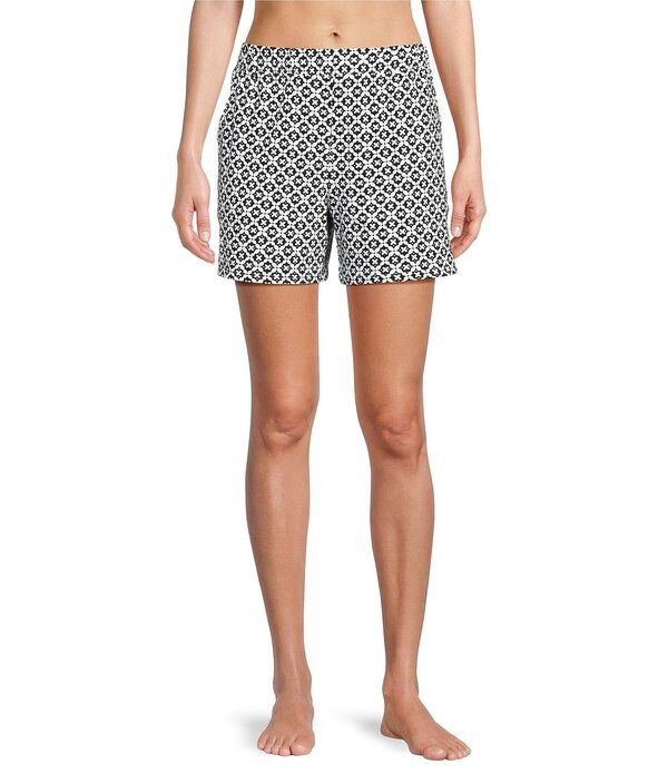 スリープ センス レディース ボトムス ハーフパンツ・ショーツ プリント ショートパンツ ニット Sleep Sense Knit Geo Print Coordinating Sleep Short