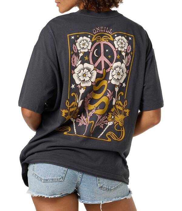 オニール レディース トップス シャツ ONeill Adorned Short Sleeve Oversized TShirt Phantom 10,715円