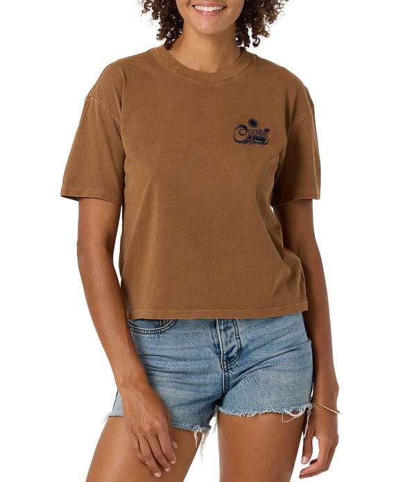 オニール レディース トップス シャツ ONeill Radical Short Sleeve TShirtoffee