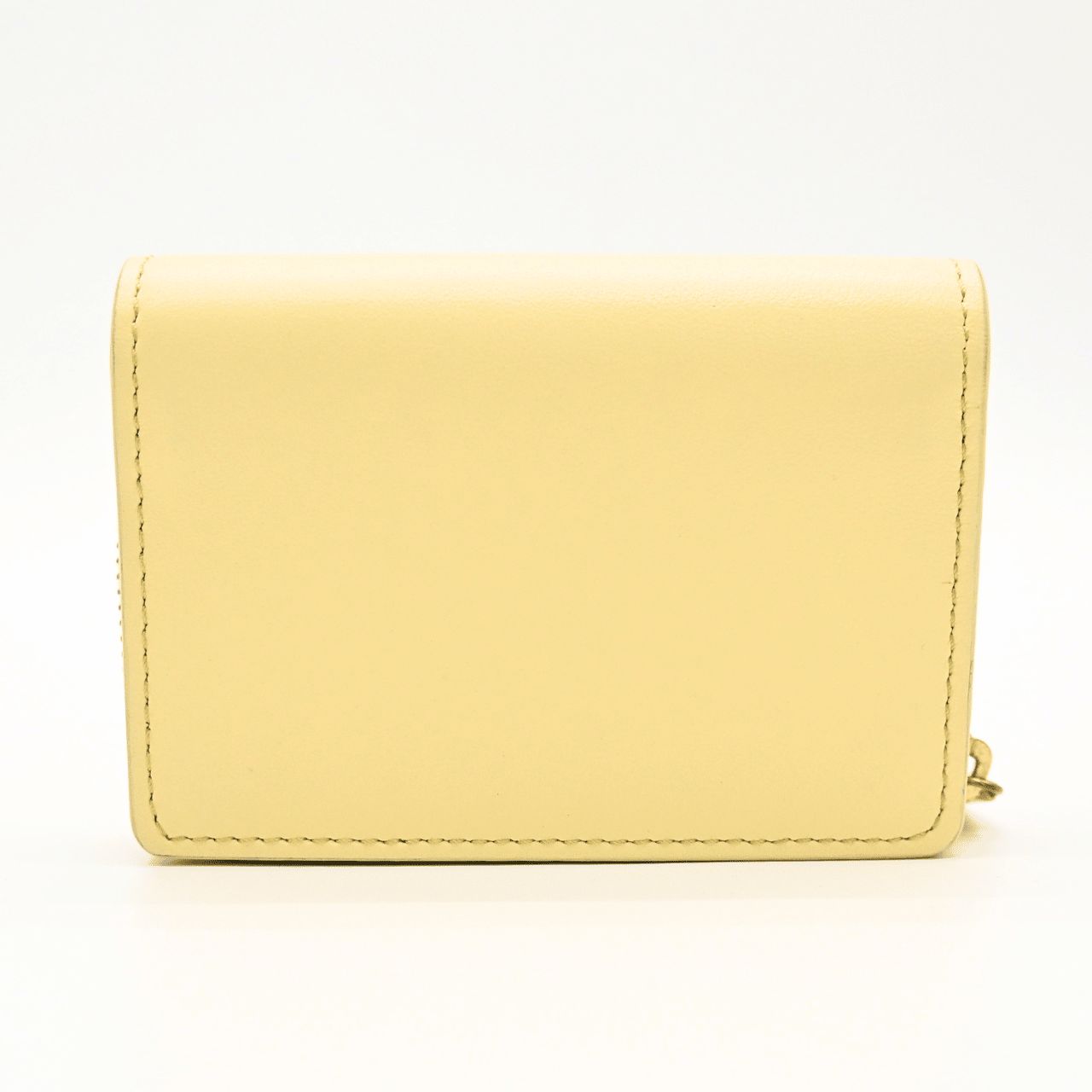 TOD’S トッズ Tタイムレス ミニウォレット レザー イエロー 財布 黄色 コンパクトウォレット (32206)