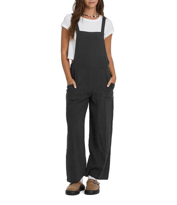 ビラボン レディース トップス ジャンプスーツ ノースリーブ Billabong Pacific Time Sleeveless Jumpsuit Black Sands ブラック