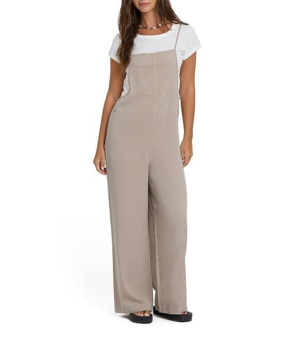 ビラボン レディース トップス ジャンプスーツ ノースリーブ Billabong Best Ever Sleeveless Jumpsuit Cobblestone