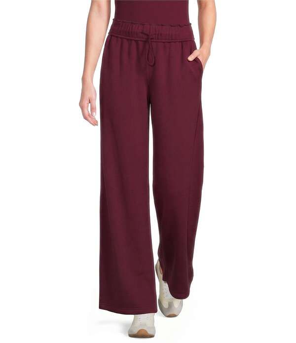 ジービー レディース ボトムス カジュアルパンツ ワイドレッグ GB Essentials Wide Leg Sweat Pants Beet Red レッド