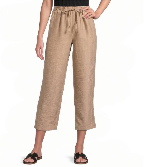 ブルーペッペーブルーペッパー レディース ボトムス カジュアルパンツ Blu Pepper Elastic Tie Front Lounge Pants Khaki カーキ