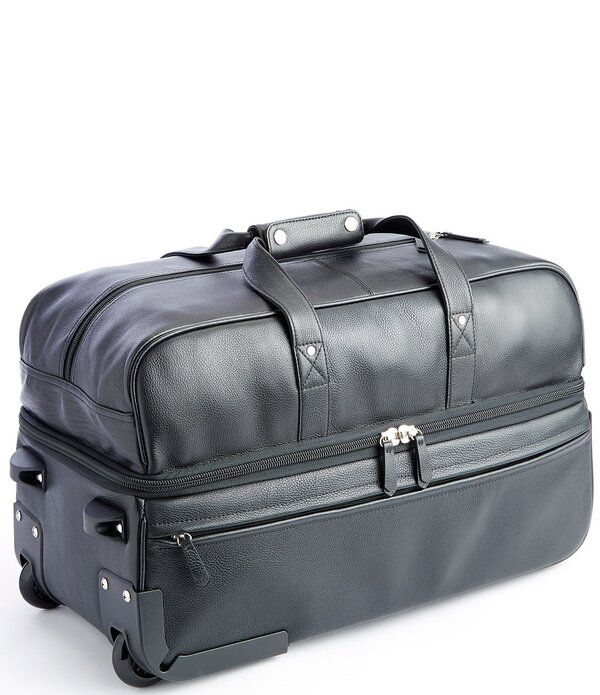 ロイス レディース バッグ Royce New York Executive Rolling Duffel Bag Black ブラック