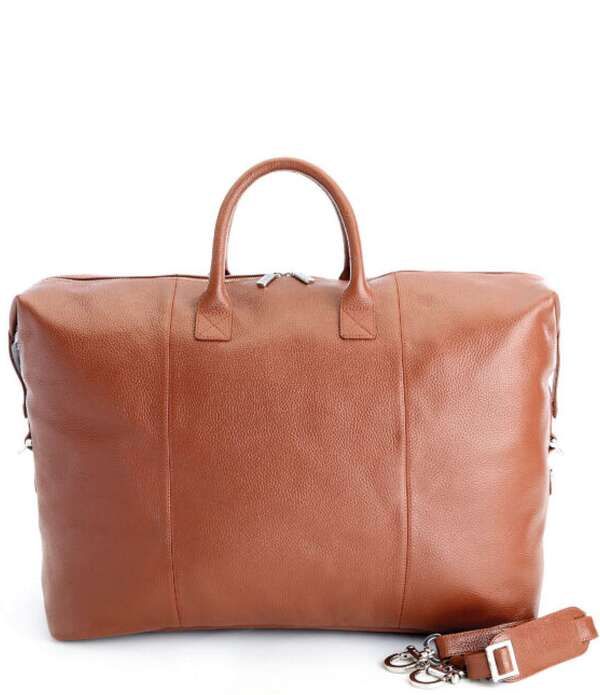 ロイス レディース バッグ ROYCE New York Weekender Duffel Bag Tan タン