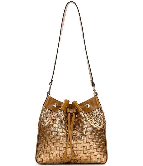 パトリシアナシュ レディース バッグ トール Patricia Nash Belamy Metallic Drawstring Shoulder Bag Lightan タン