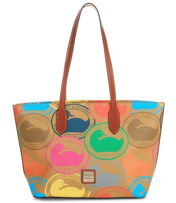 ドーネイアンドバーク レディース バッグ プリント Dooney Bourke Travel Inspi red Printote Bag Desert
