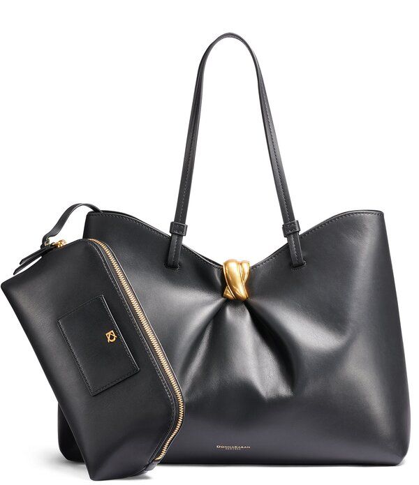 ダナキャラン レディース バッグ Donna Karan Cambric Tote Bag BlackGold ブラック