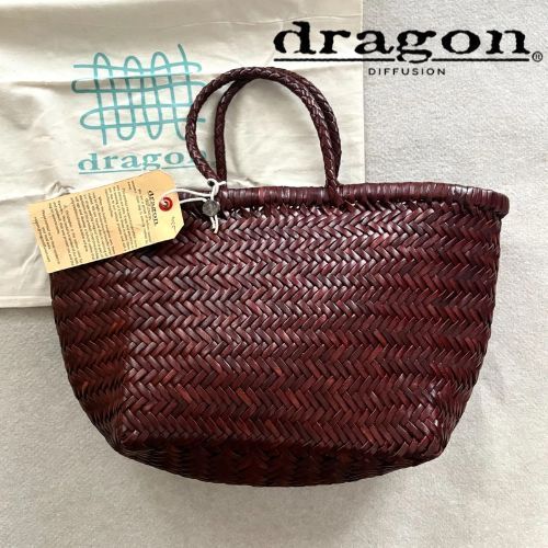 【新品】Dragon Diffusion レザーメッシュカゴバッグ 8811 トートバッグ 定価70500円