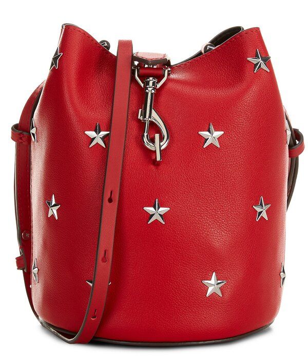 レベッカミンコフ レディース バッグ REBECCA MINKOFF Megan Small Drawstring Star Bucket Bag Siren