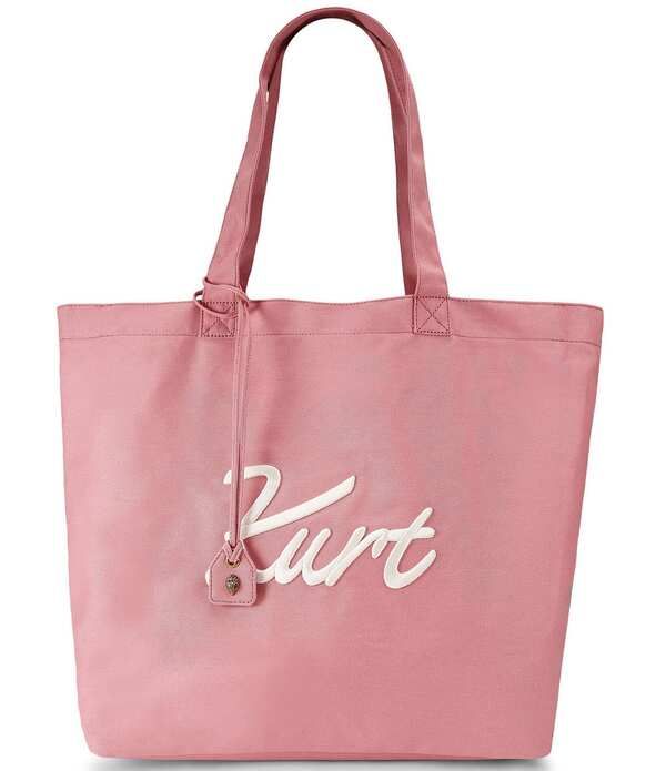 カートジェイガーロンドン レディース バッグ Kurt Geiger London Kurts Cabana Kurt Canvas Large Shopper Tote Bag Pink ピンク