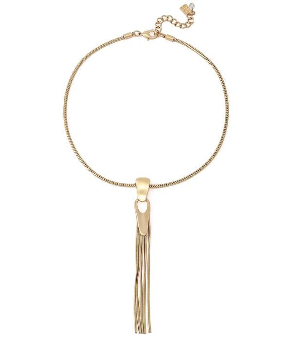 ロバート リー モーリス レディース アクセサリー ネックレス・チョーカー レース フリンジ Robert Lee Morrisoho Fringe Y Necklace Shiny Gold ゴール 18,801円