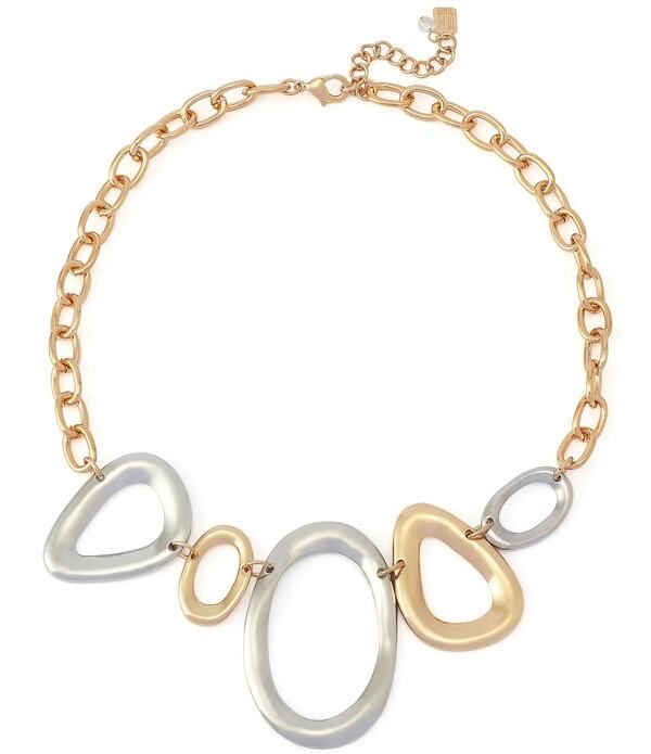 ロバート リー モーリス レディース アクセサリー ネックレス・チョーカー レース Robert Lee Morrisoho Sculpted Link Bib Collar Necklace Two