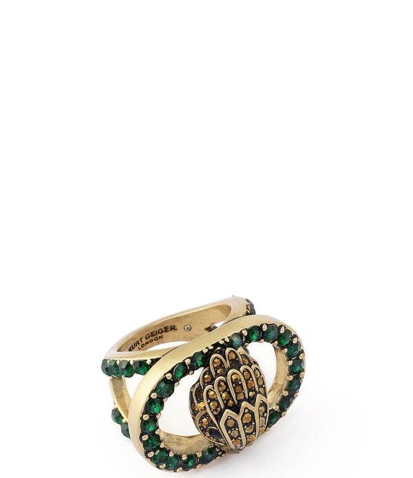 カートジェイガーロンドン レディース アクセサリー 指輪 チェルシー Kurt Geiger London Signature Chelseagle Cocktail Rin green グリーン 23,616円